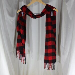Mirabeau Buffalo Plaid Red/Black Scarf